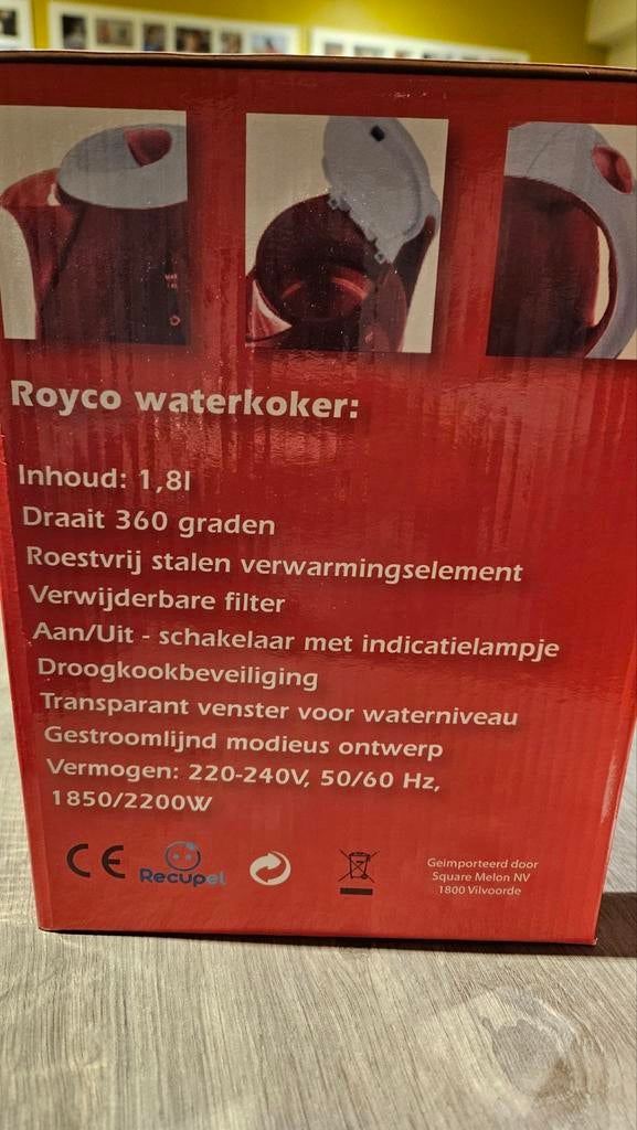 Waterkoker Royco NIEUW, Ophalen