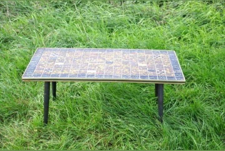 § table de salon des annees 50 carrelage mosaique, Huis en Inrichting, Tafels | Salontafels, Ophalen