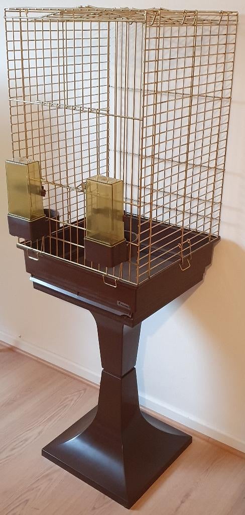 Grande cage à oiseaux (ex. perruche) Ferplast sur pied 140cm, Ophalen, Gebruikt, Metaal, Vogelkooi