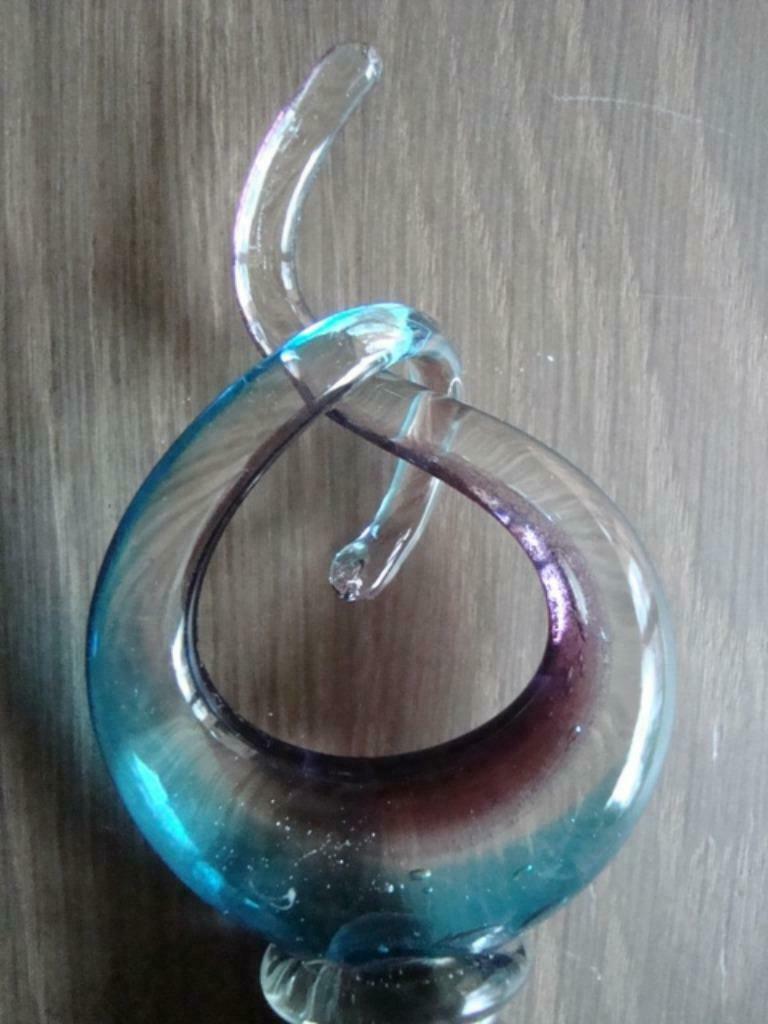 bouchon de bouteille en verre  Murano, noeud d'amour, Collections, Enlèvement ou Envoi, Comme neuf, Autres types