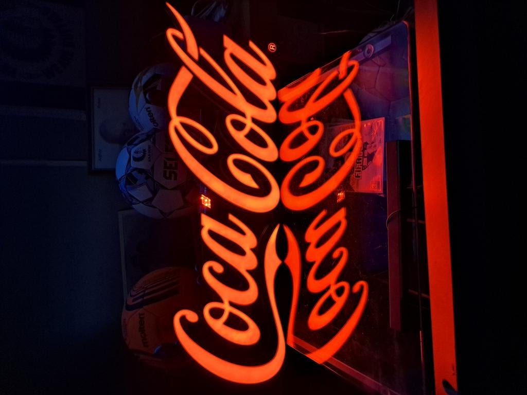 Reclamebord coca cola, Ophalen, Nieuw, Reclamebord
