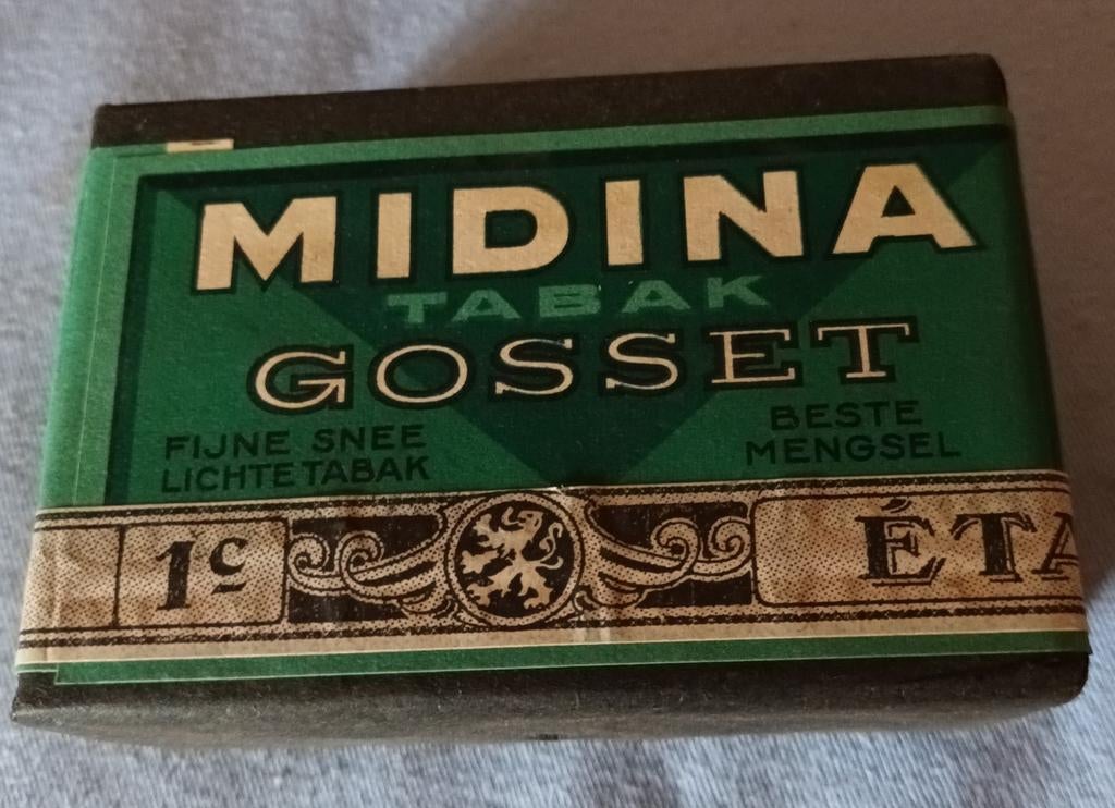 Midina Gosset tabak etalage pakje, Ophalen of Verzenden, Zo goed als nieuw