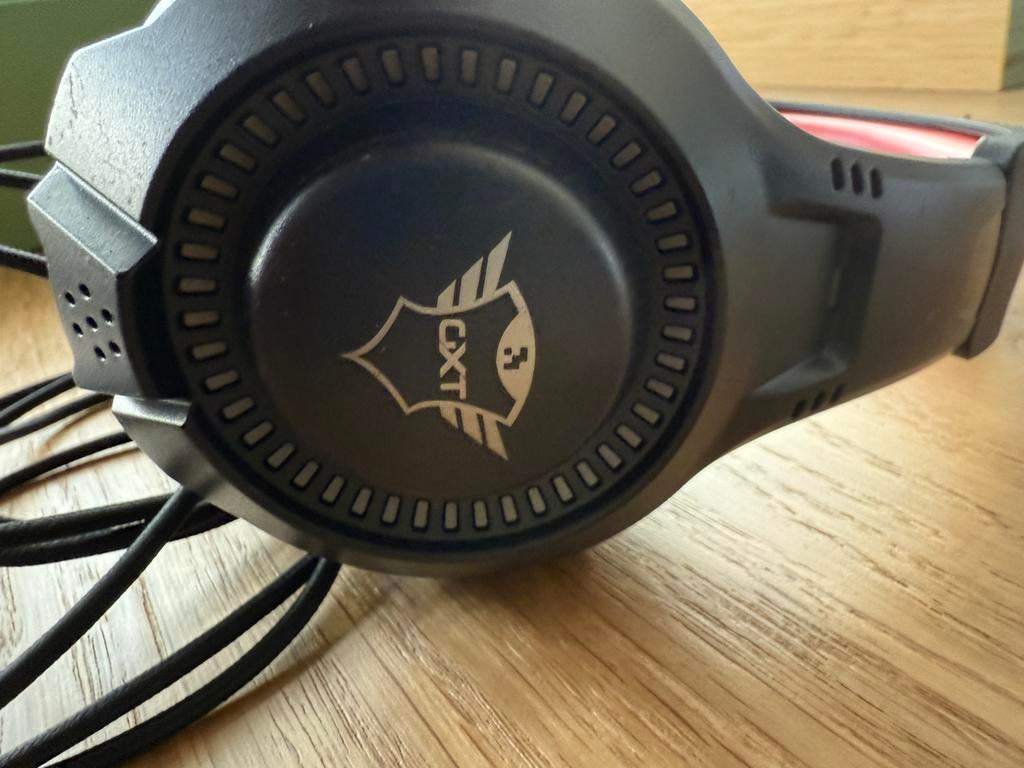 Trust GXT ravu 307 hoofdtelefoon, Ophalen, Mute-functie, On-ear, Zo goed als nieuw