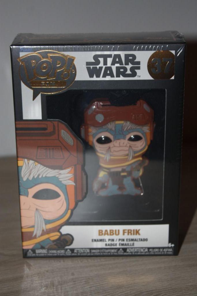 Star Wars , POP Pin nr 37 , Babu Frik , met staander , nieuw, Ophalen of Verzenden, Nieuw, Overige typen