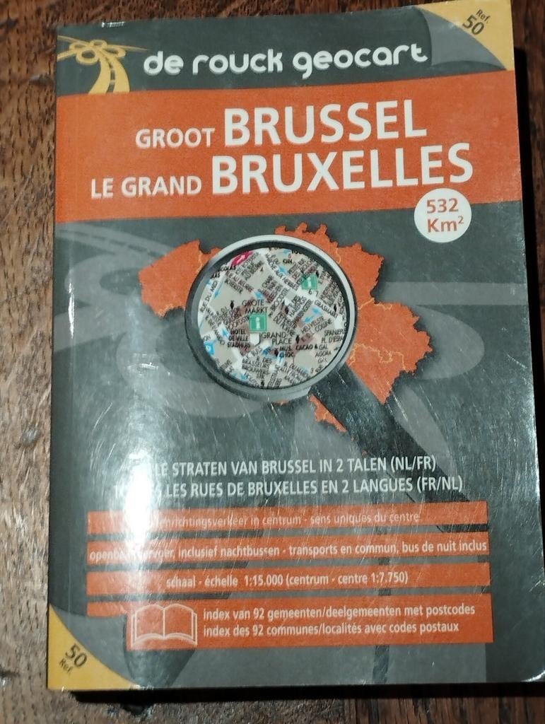 Gids voor de stadsplattegrond van Roeck Brussel, Boeken, Ophalen of Verzenden, Zo goed als nieuw
