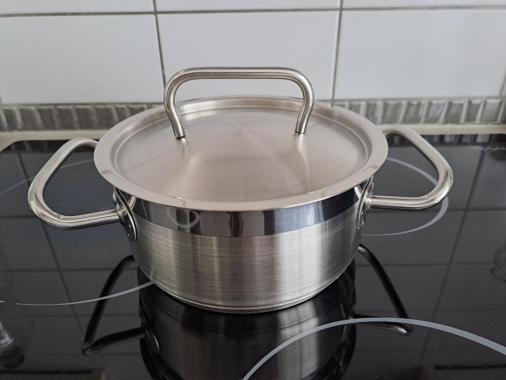 Kookpot 1L Reppel Quality, Enlèvement ou Envoi, Comme neuf, Inox, Plaque céramique