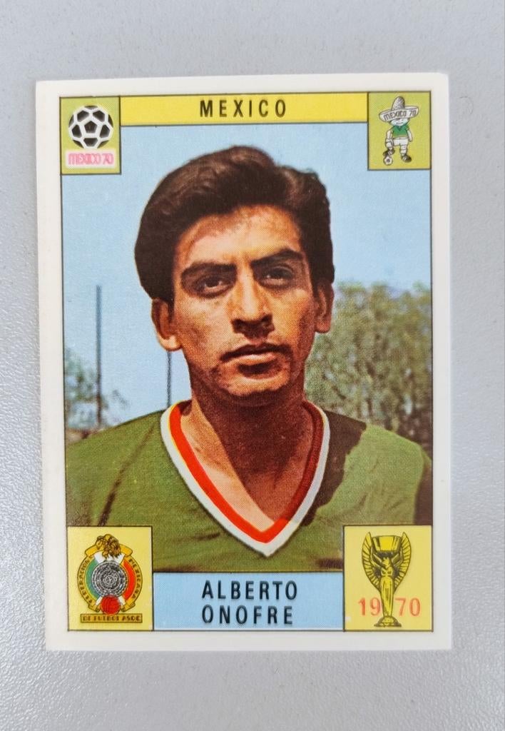 Panini Mexico 70: Mexico - Alberto Onofre. Nooit gekleefd., Ophalen of Verzenden, Zo goed als nieuw