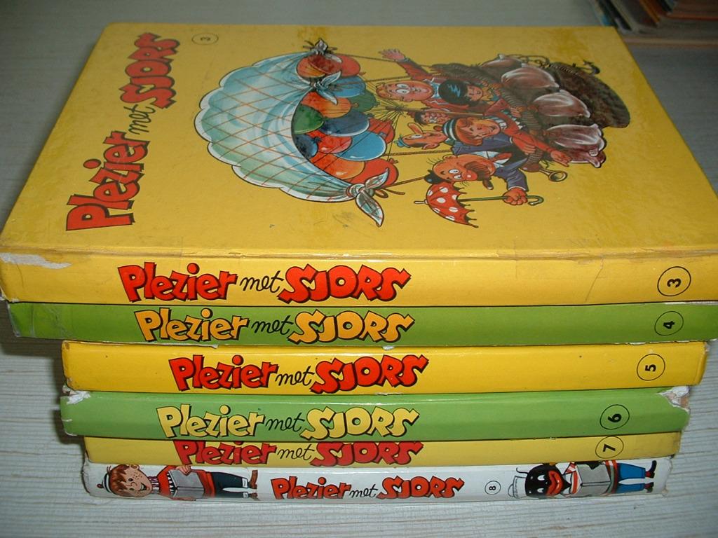 lot "plezier met sjors en sjimmie" strips HC, Boeken, Meerdere stripboeken, Ophalen of Verzenden, Gelezen