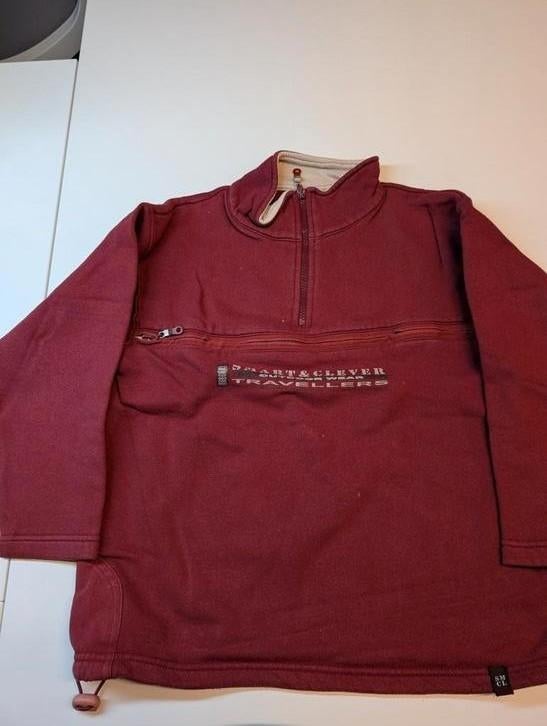 Smart & Clever sweater met ritsje 140, Overhemd of Blouse, Smart & clever, Ophalen of Verzenden, Zo goed als nieuw