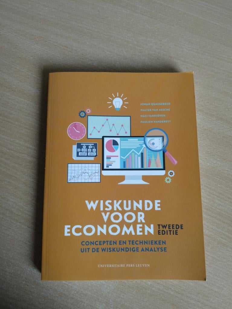 Wiskunde voor economen Semester 2 Tweede Editie Ongebruikt, Boeken, Ophalen of Verzenden, Nieuw