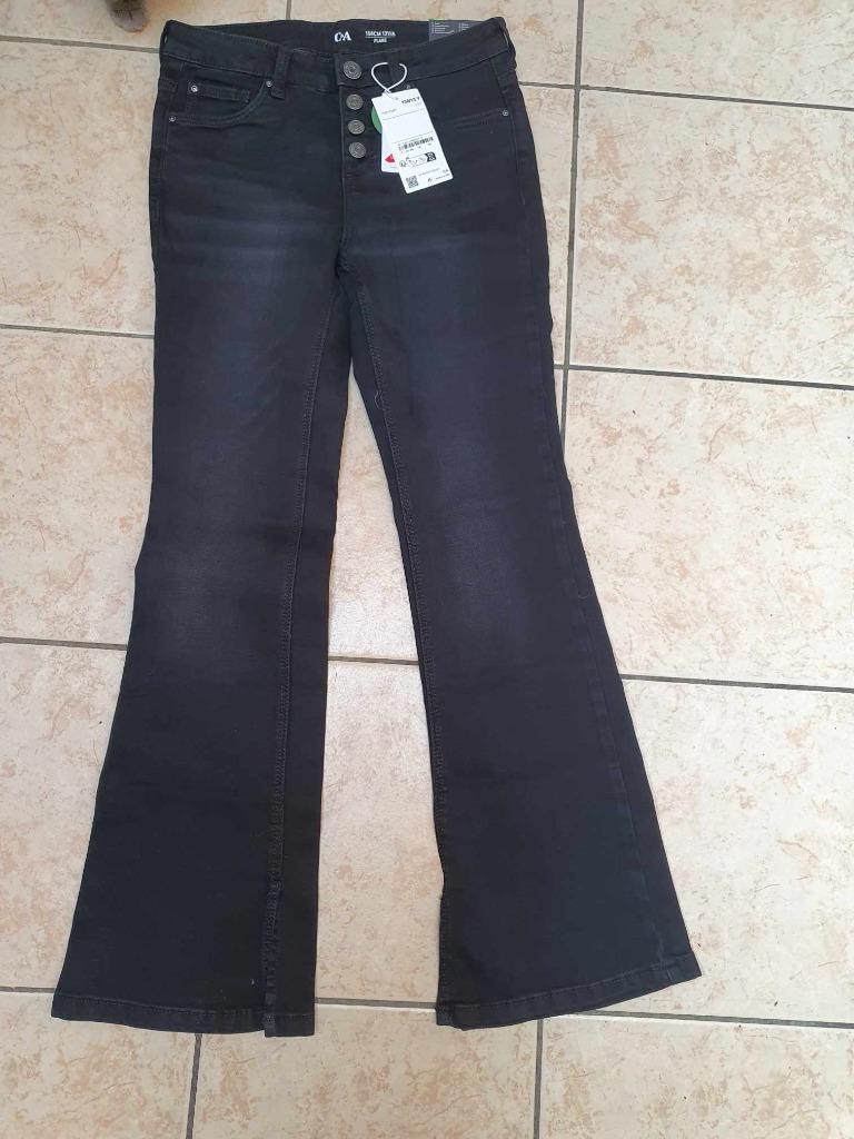 Toffe  zwarte meisjes jeans "C&A"  NIEUW!!, Broek, C&A, Meisje, Nieuw