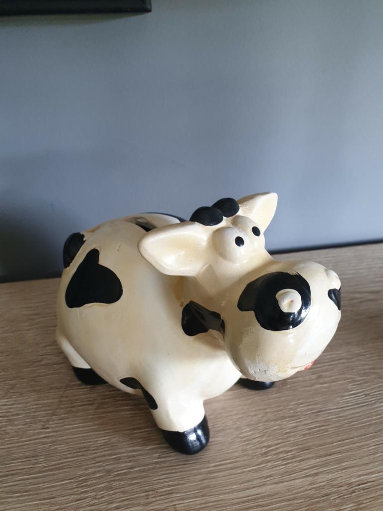 Stenen spaarpot koe, Verzamelen, Spaarpotten, Ophalen of Verzenden, Zo goed als nieuw