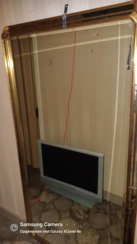 vintage spiegel te koop1.80 m 87 cm, Ophalen