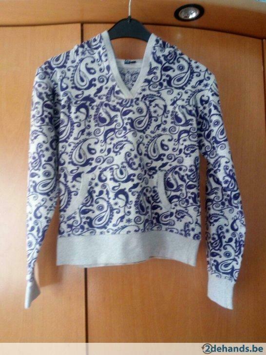 sweater met kap voor 14/15 jaar, MET, Gebruikt, Meisje, Trui of Vest