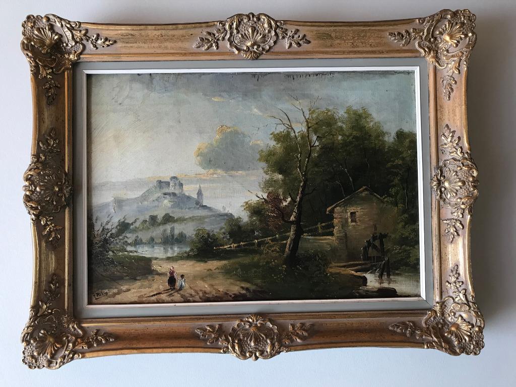 Landschapsschilderij  van A Pieters, Ophalen