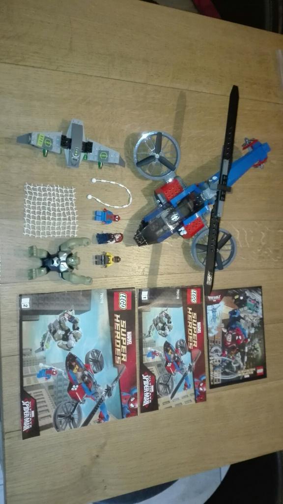 Lego Marvel Super Heros Spider-Helicopter Rescue 76016 cplt, Enfants & Bébés, Jouets | Duplo & Lego, Comme neuf, Lego, Ensemble complet