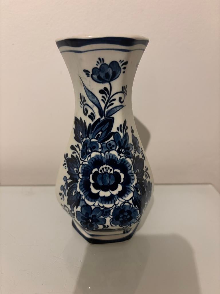 Delfts blauwe vaas, hand geschilderd!, Ophalen of Verzenden
