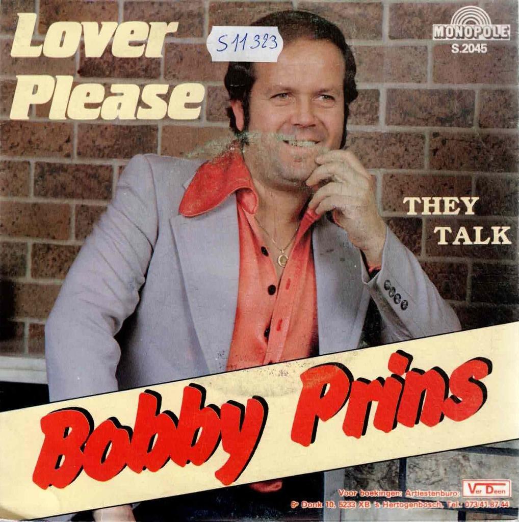 Vinyl, 7"    -   Bobby Prins – Lover Please, CD & DVD, Vinyles | Autres Vinyles, Autres formats, Enlèvement ou Envoi