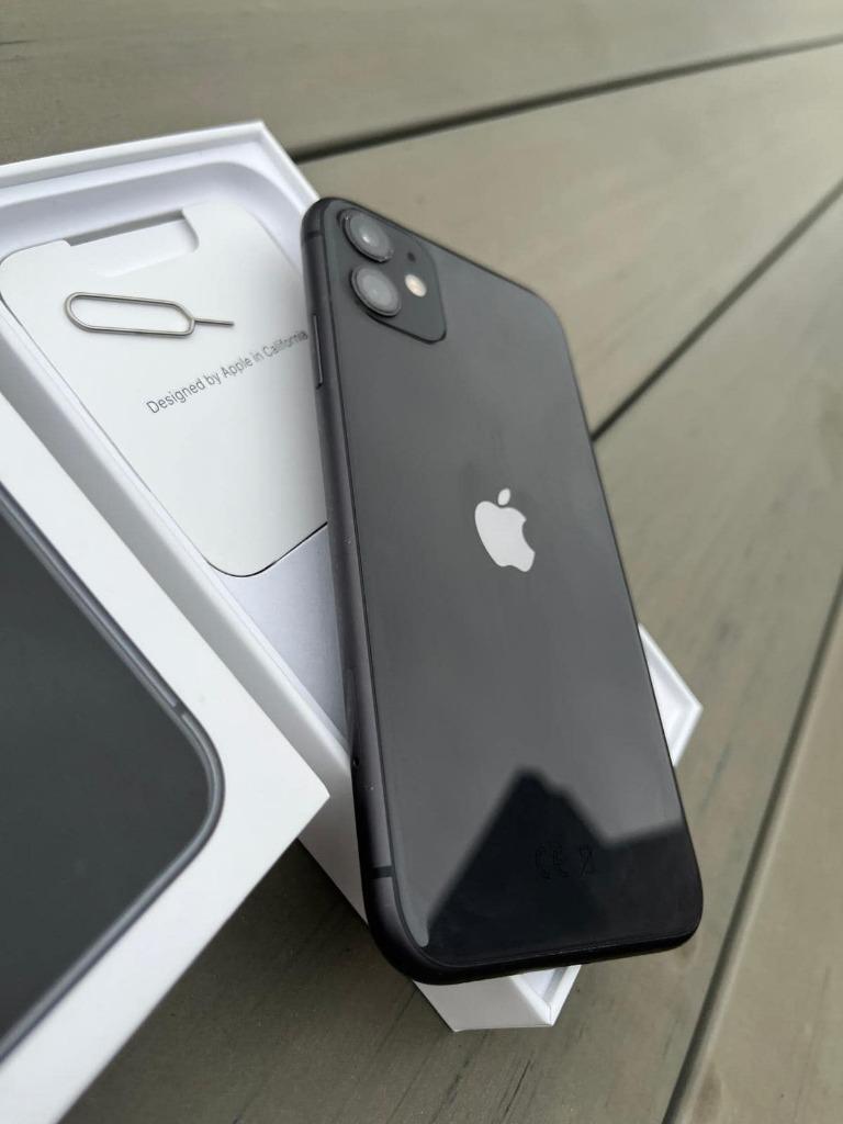 Apple Watch series 3 + iphone 11 64 gb  ook apart, Telecommunicatie, Mobiele telefoons | Apple iPhone, Verzenden, Zwart, IPhone 11