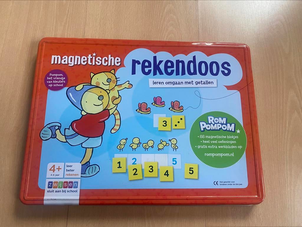 Rekendoos magneten // leren rekenen houten puzzel, Ophalen, Gebruikt, Rekenen