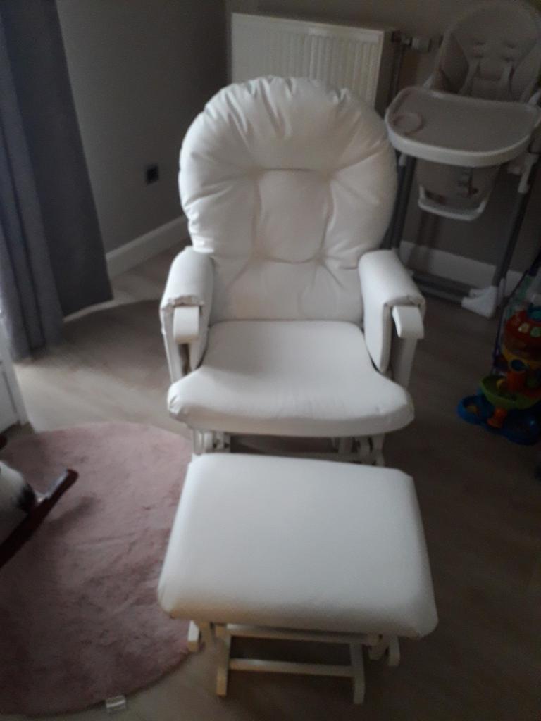 Belle chaise berçante blanche avec balançoire, Enlèvement