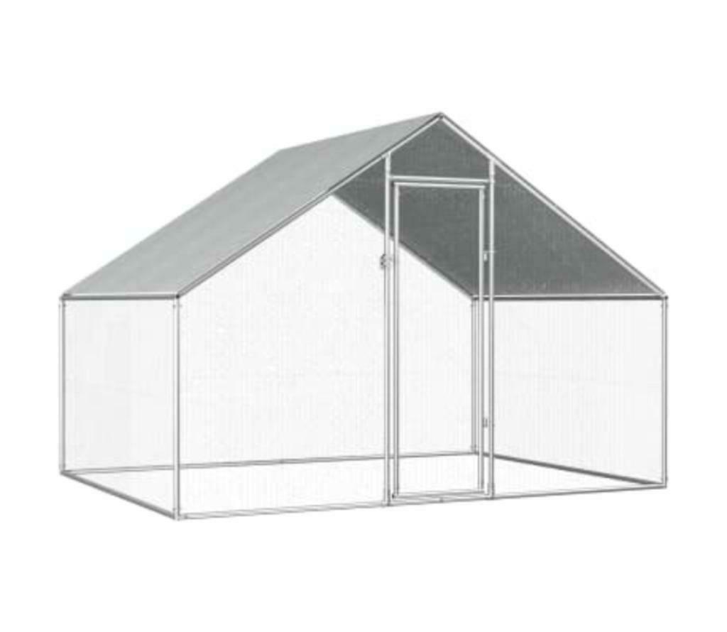Poulailler enclos parc 5,5m² enclos poule chatiere voliere X, Animaux & Accessoires, Envoi, Neuf
