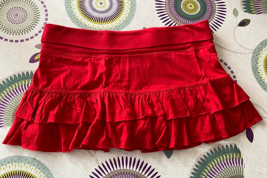 Jupe rouge à volants – Pimkie – Taille L, Enlèvement ou Envoi