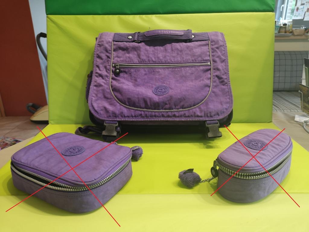 Cartable Kipling Preppy mauve, Handtassen en Accessoires, Tassen | Schooltassen, Gebruikt, Overige kleuren, Aktetas of Boekentas