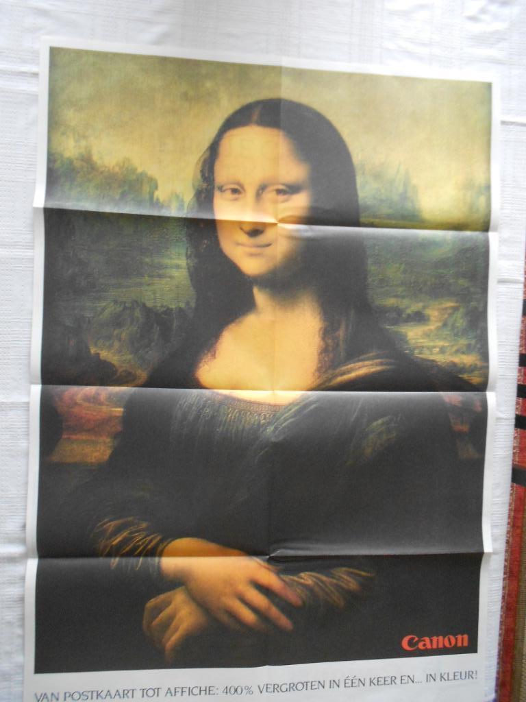 Aanplakbiljet Da Vinci van Canon, Ophalen of Verzenden, Zo goed als nieuw, Reclame