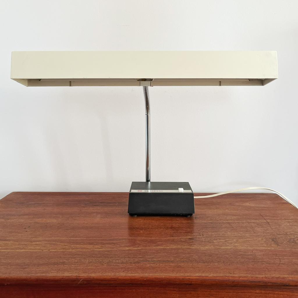 National/Philips bureaulamp, Huis en Inrichting, Lampen | Tafellampen, Zo goed als nieuw, Kunststof, Ophalen of Verzenden