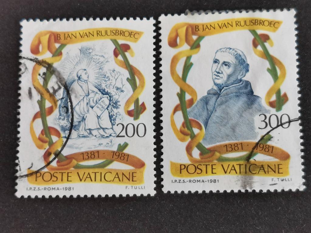 Vaticaanstad 1981 - 600 jaar dood van Jan van Ruusbroec, Ophalen of Verzenden, Gestempeld