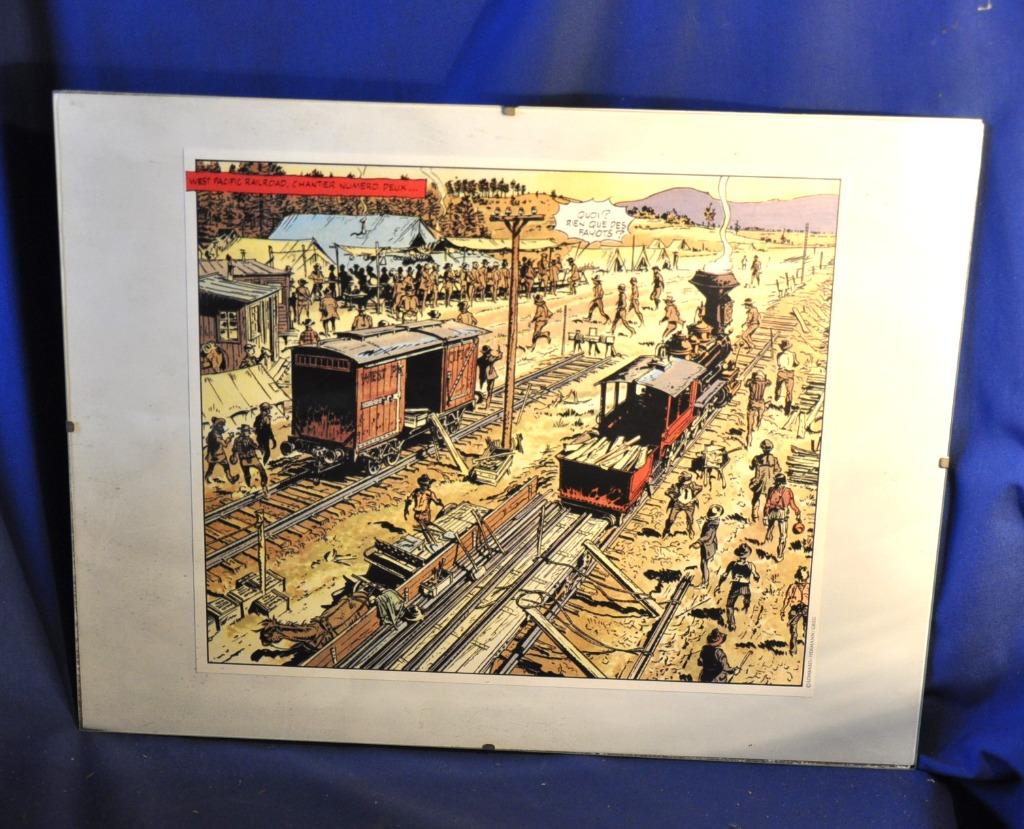 poster page bd a identifier sous verre (1), Enlèvement ou Envoi, Avec cadre, Rectangulaire horizontal, Utilisé