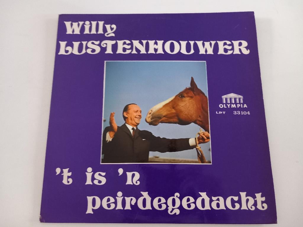 Vinyl LP Willy Lustenhouwer 't is 'n peirdegedacht Brugge, Cd's en Dvd's, Ophalen of Verzenden, 12 inch, Streekmuziek