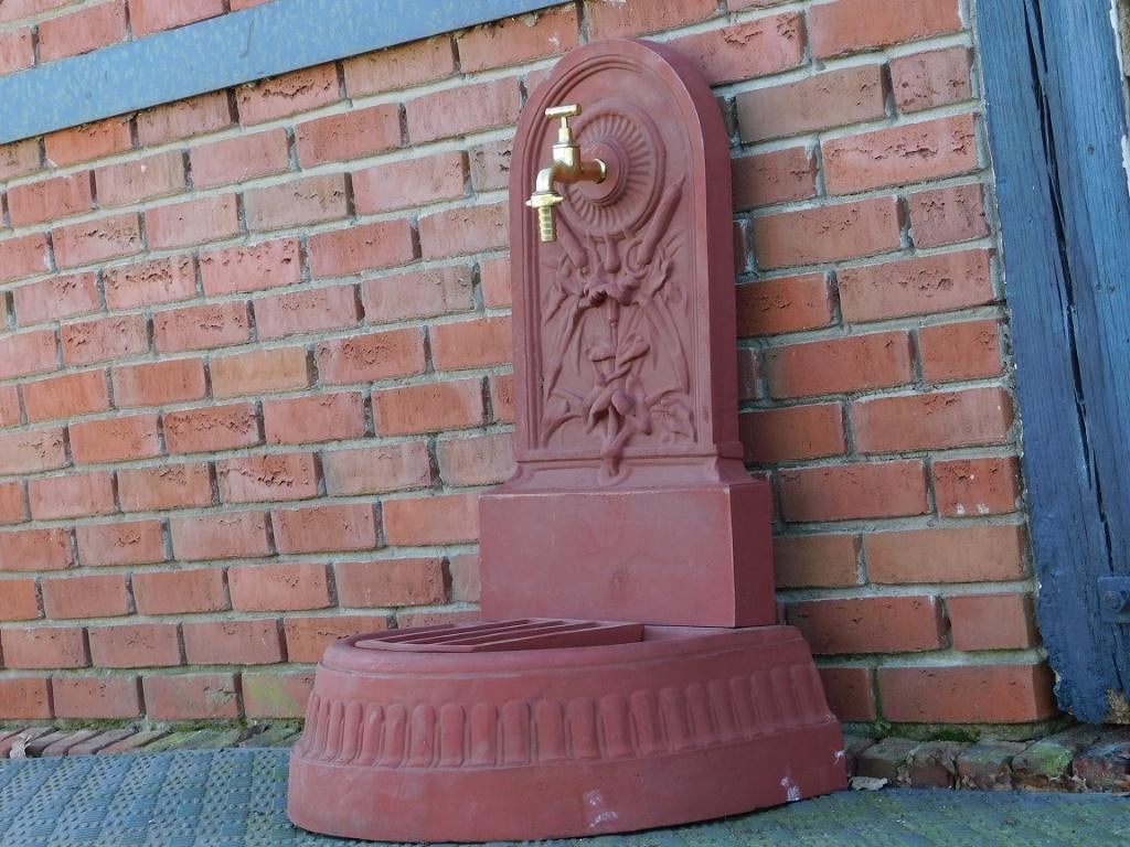 Eenmalig: Fontein Gietijzer - 90 cm - Authentiek Design, Tuin en Terras, Ophalen of Verzenden, Gietijzer, Fontein