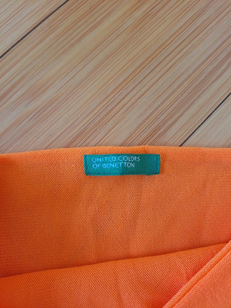 Top benetton orange, Enlèvement ou Envoi, Porté, Taille 42/44 (L), Orange