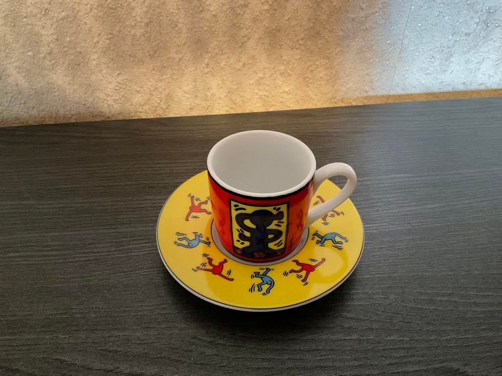 Expressotas Keith Haring, Verzamelen, Glas en Drinkglazen, Verzenden