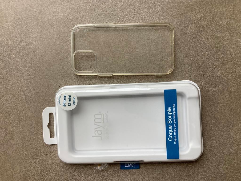 Jaym transparant zacht hoesje voor iPhone 12 mini, Zo goed als nieuw, Overige modellen