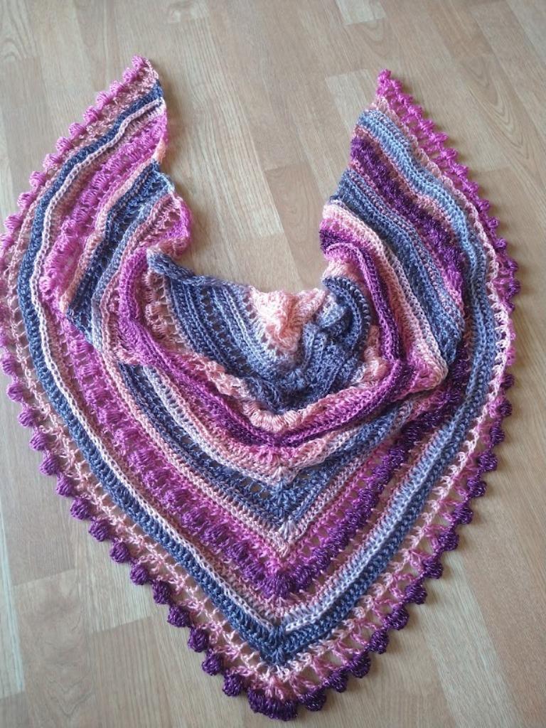 Grote omslagdoek sjaal shawl handgemaakt, Verzenden, Sjaal