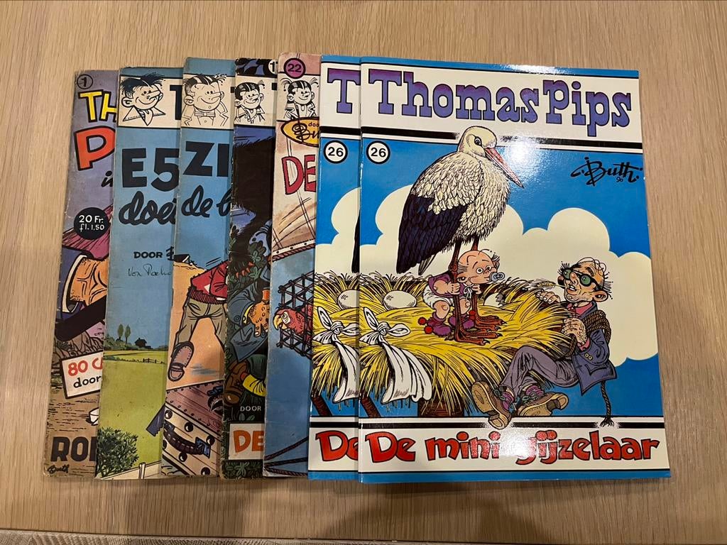 Thomas Pips, Boeken, Meerdere stripboeken, Ophalen of Verzenden