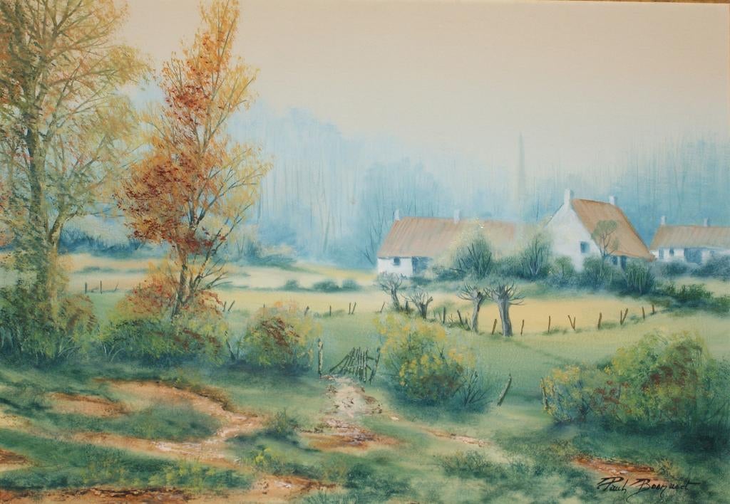 Paul Boonaert (1946): Landschap (O/D, 40 x 30 cm), Antiquités & Art, Art | Peinture | Classique, Enlèvement ou Envoi