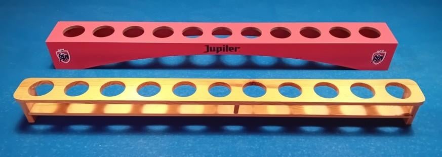 12x Bierlat meter bier, Verzamelen, Ophalen, Zo goed als nieuw, Glas of Glazen, Jupiler
