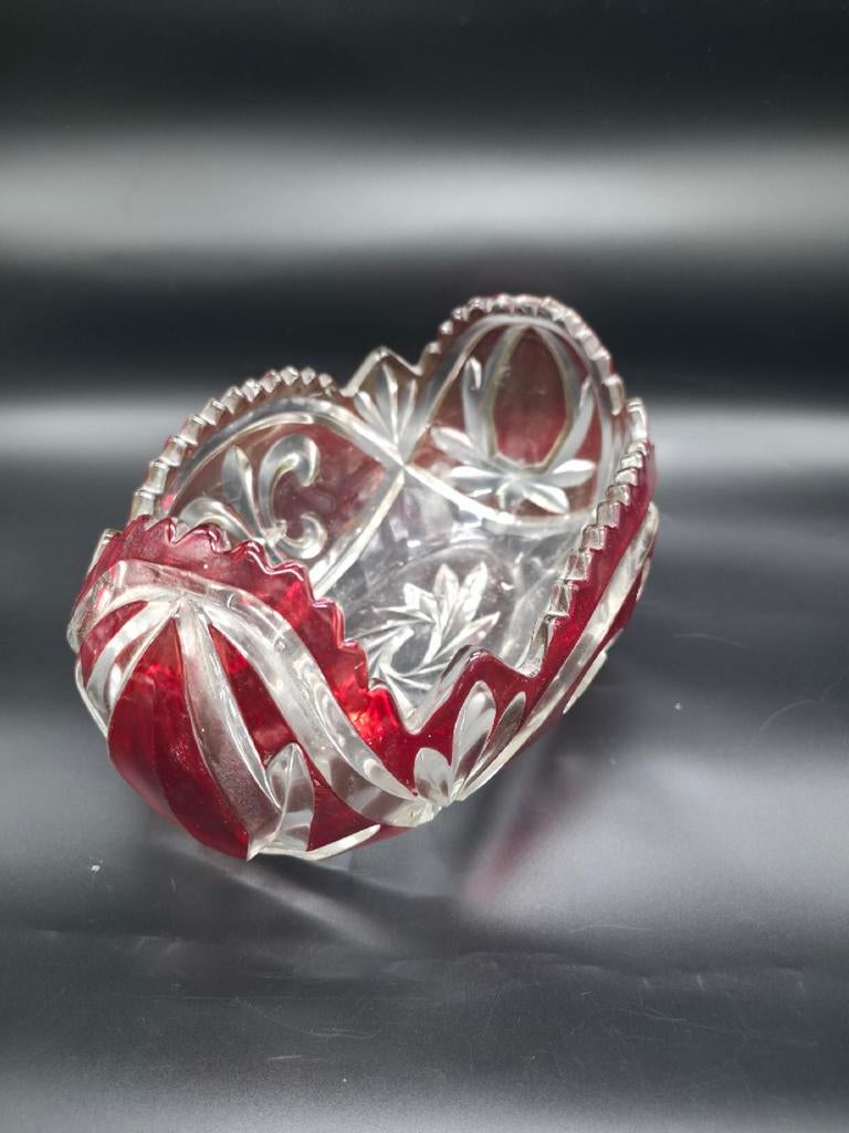 schaal van Val Saint Lambert, Vlaams model, uit de 20e eeuw, Antiek en Kunst, Antiek | Glaswerk en Kristal, Ophalen