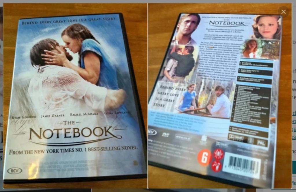 Dvd the notebook, Cd's en Dvd's, Verzenden, Zo goed als nieuw