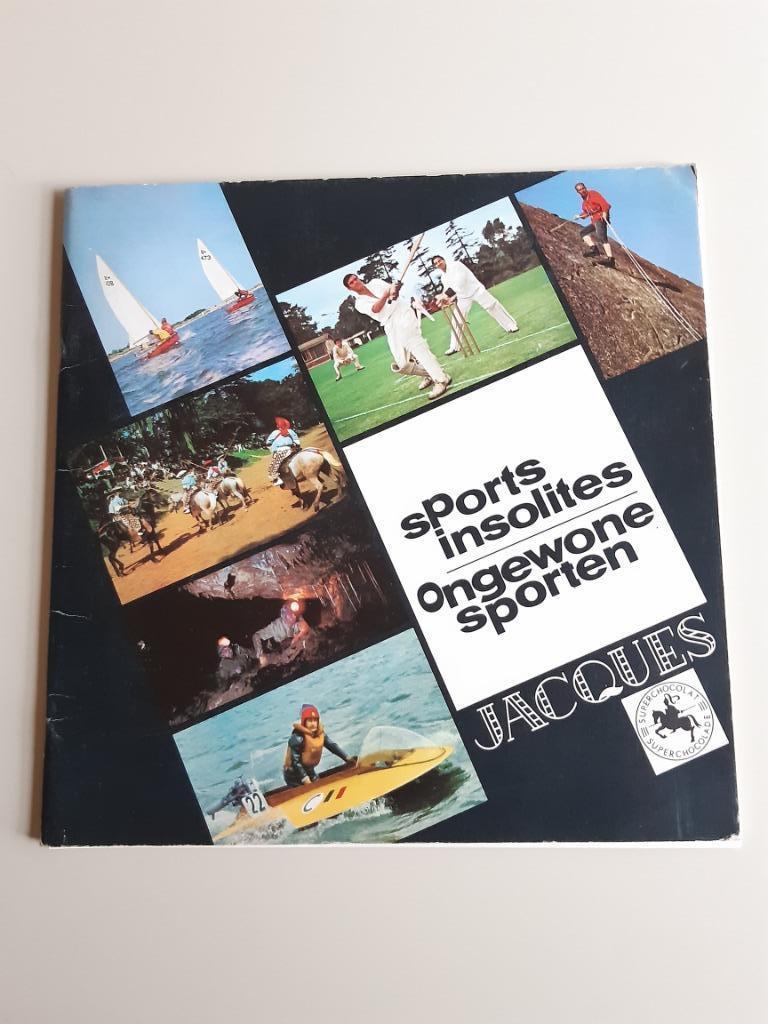 Plakboek "Ongewone sporten" Jacques, Boeken, Prentenboeken en Plaatjesalbums, Ophalen of Verzenden, Gelezen, Chocolade Jacques