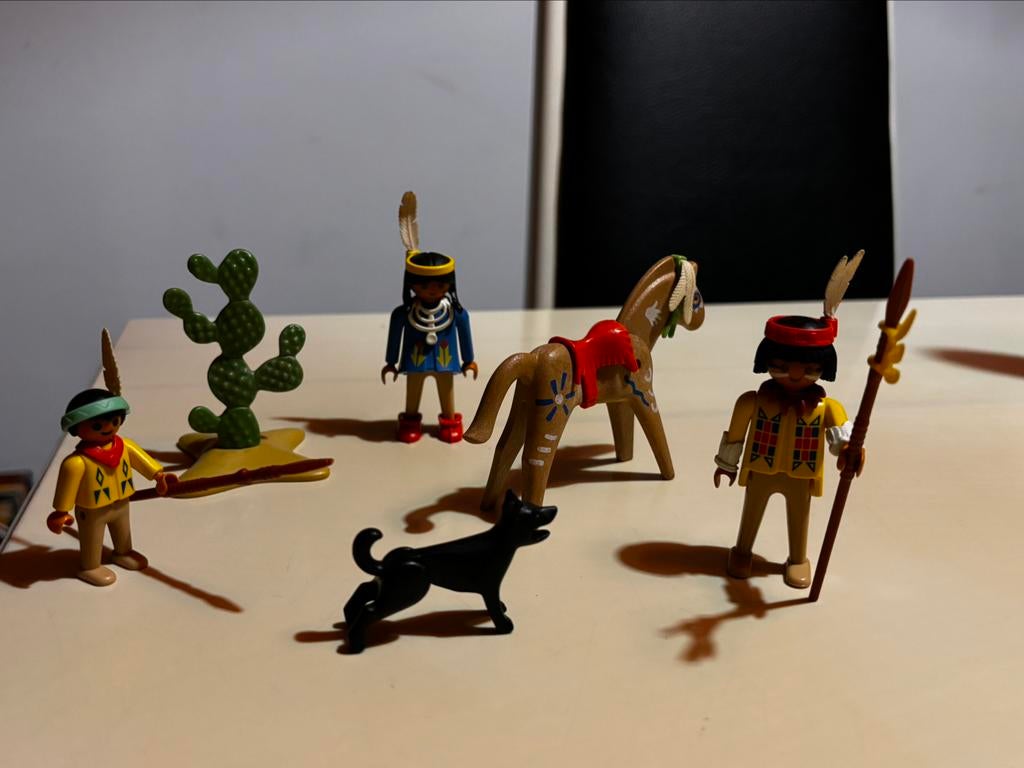 Vintage Playmobil indianen set 3396, Ophalen of Verzenden, Gebruikt