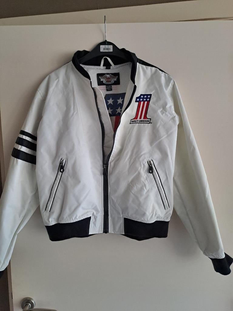 Vintage Harley Davidson USA 1 Bomber Jacket size M, Ophalen, Zo goed als nieuw