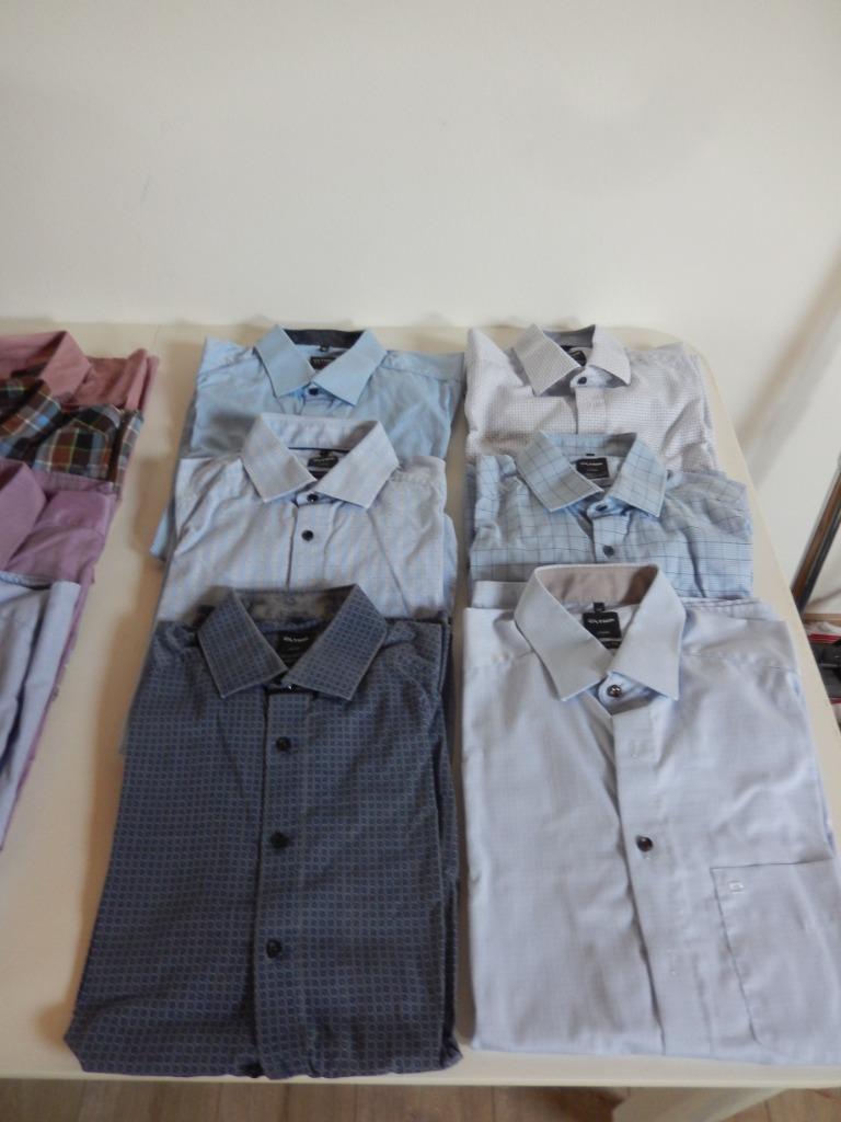 6 HEMDEN LANGE MOUWEN OLYMP, Kleding | Heren, Overige kleuren, Ophalen of Verzenden, Halswijdte 41/42 (L), Olymp