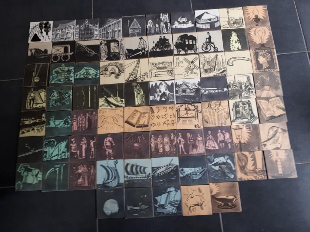 Retro/vintage oude schoolplaatjes geschiedenis, Ophalen, Zo goed als nieuw