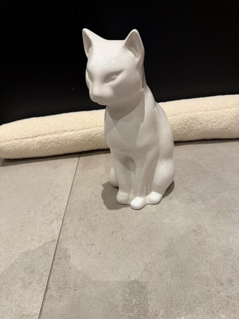 Figurine chat blanche, Enlèvement ou Envoi, Comme neuf, Animal