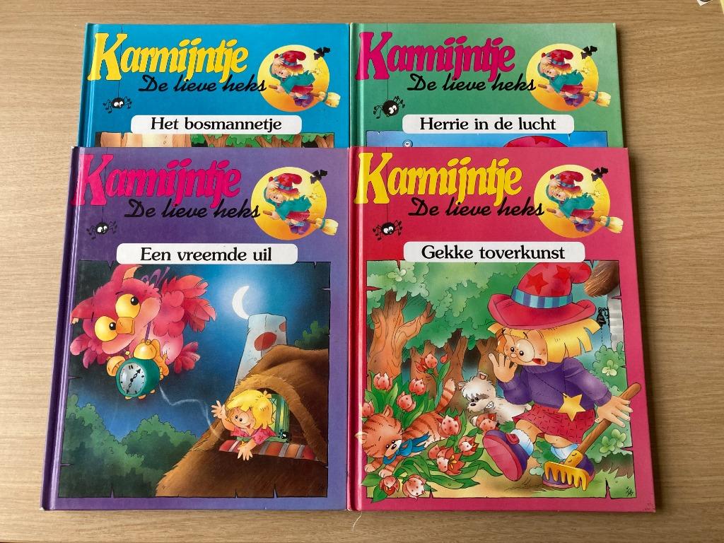 Set van 4 boeken Karmijntje De lieve heks - Caramel, Ophalen of Verzenden, Gelezen, Sprookjes